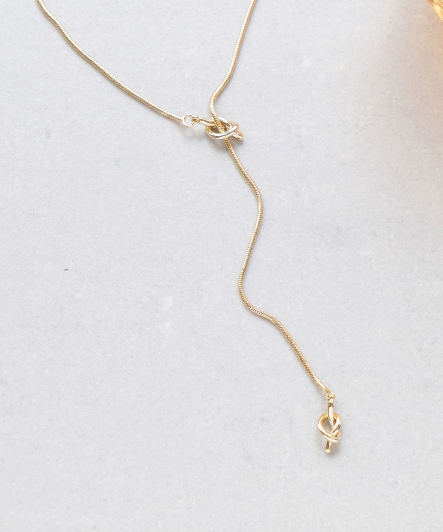 Phoebe「ノットアレンジYラインネックレス」|ネックレス|