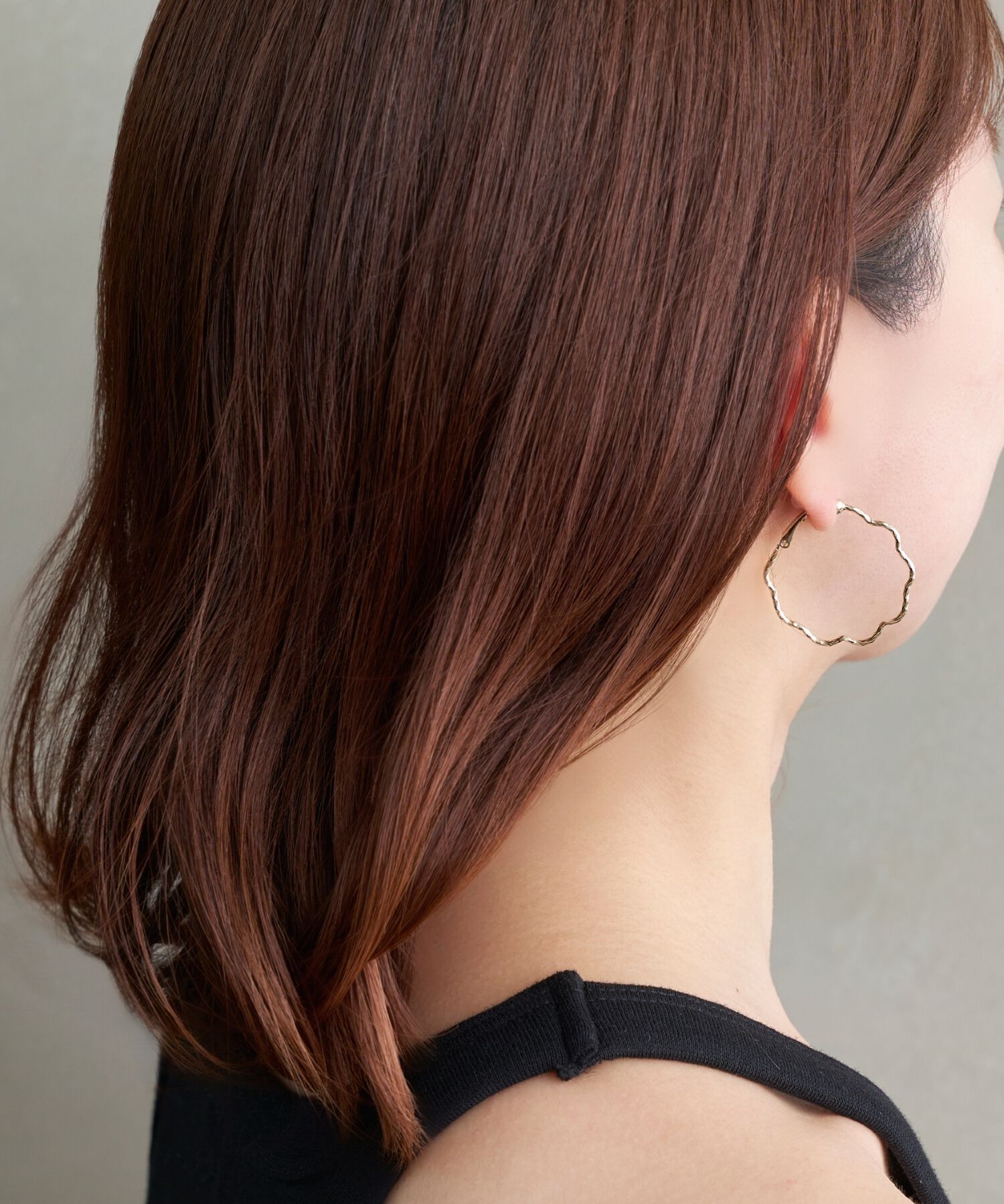 Phoebe「クッキーラインフープイヤリング」|イヤリング|