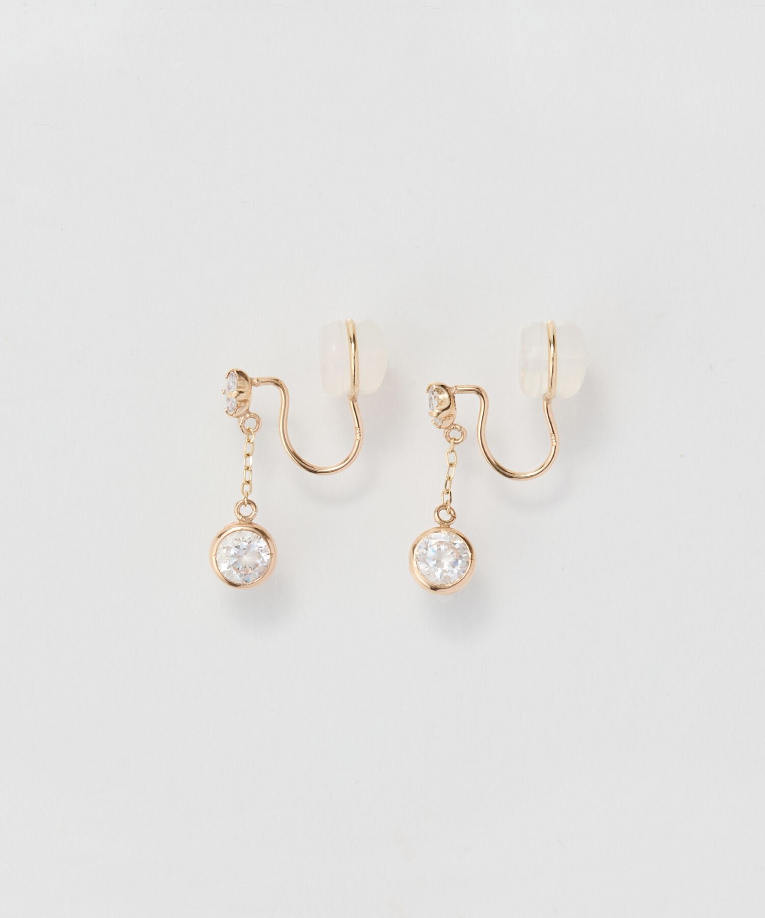 Phoebe「【K10】ティアーズビジューイヤリング　ゴールド/BOX付き」|イヤリング|