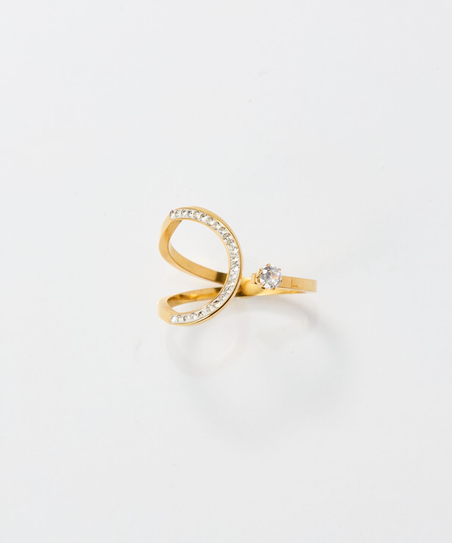 Phoebe「【金属アレルギー対応】カバービジューリング/サージカルステンレス」|リング|