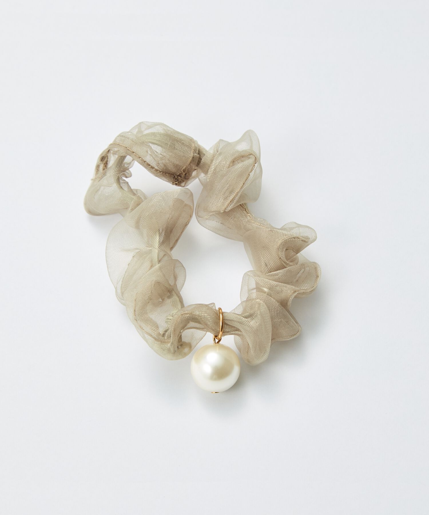 Phoebe「パールシュシュヘアブレス　グレー」|ヘアゴム・シュシュ|