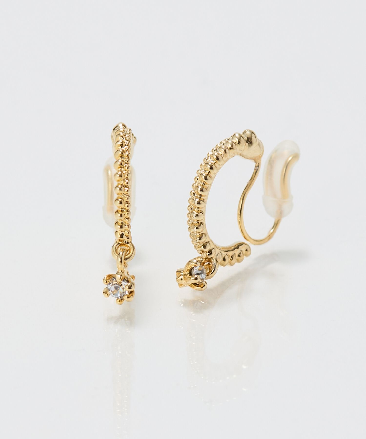 Phoebe「【痛くないシリーズ/金属アレルギー対応】ミルキースパークライトフィットイヤリング/ニッケルフリー/星」|イヤリング|