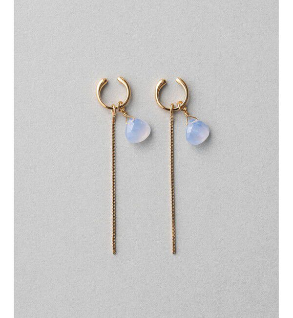 ete「イヤリング&イヤリングチャーム ナチュラルストーン/チェーン」|イヤリング|C