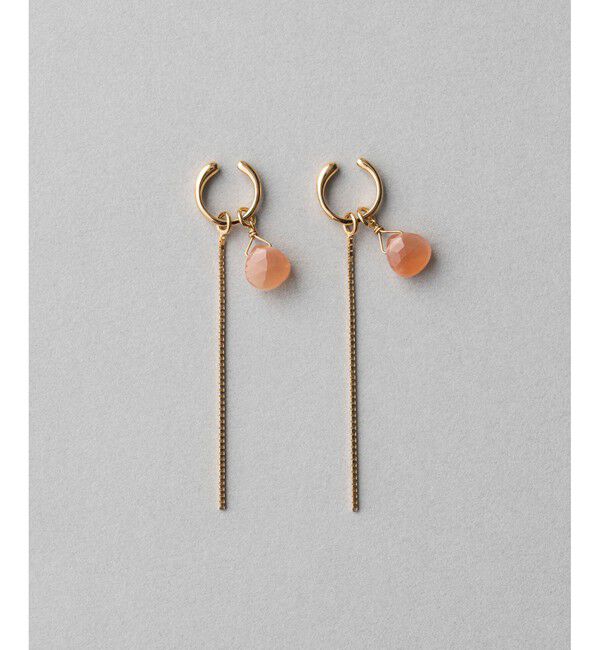 ete「イヤリング&イヤリングチャーム ナチュラルストーン/チェーン」|イヤリング|E