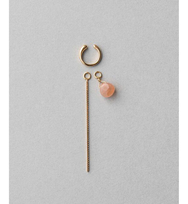 ete「イヤリング&イヤリングチャーム ナチュラルストーン/チェーン」|イヤリング|