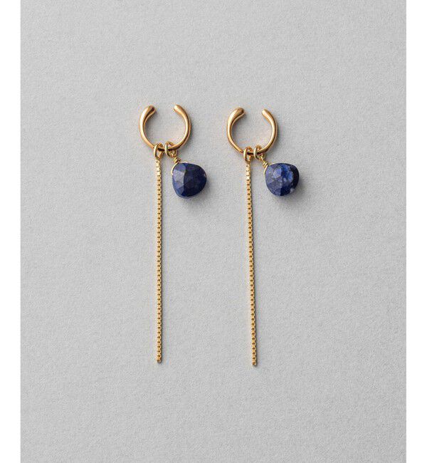 ete「イヤリング&イヤリングチャーム ナチュラルストーン/チェーン」|イヤリング|G