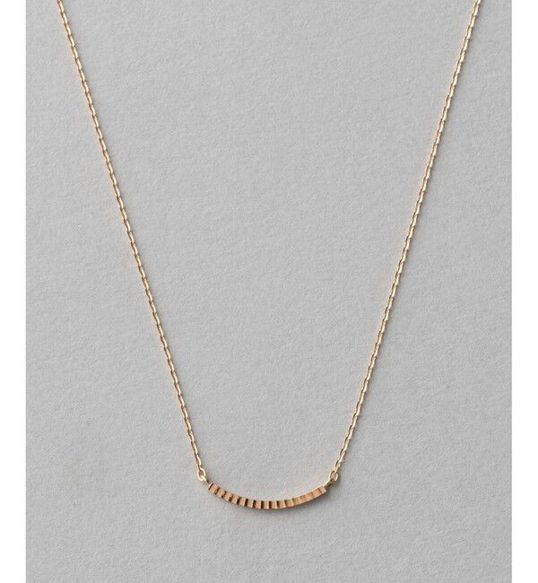 ete「K18YG クレール サークル ミラーボールカット ネックレス」|ネックレス|イエローゴールド