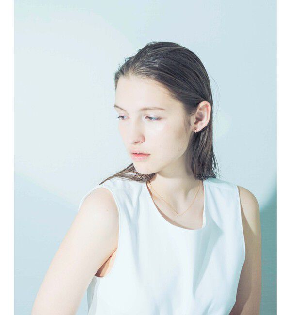 ete「K18YG クレール サークル ミラーボールカット ネックレス」|ネックレス|