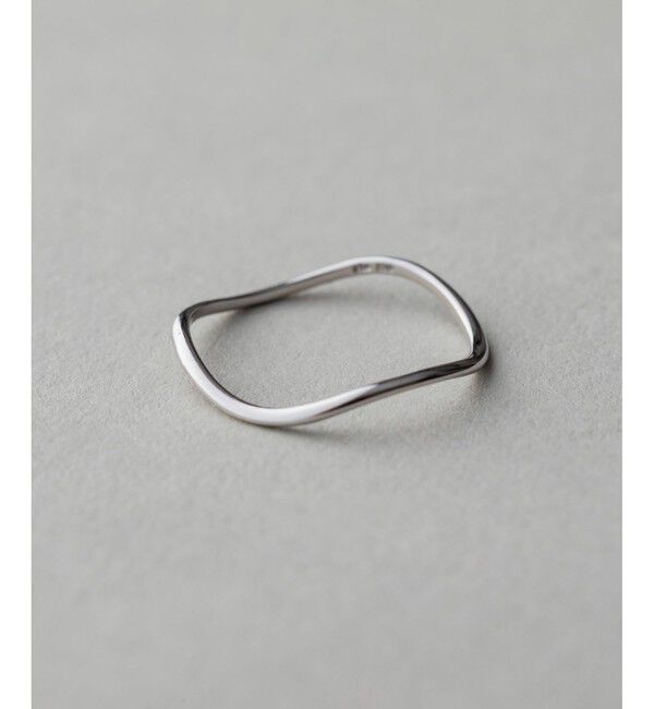 ete「K10 レイヤード ウェーヴ リング」|リング|