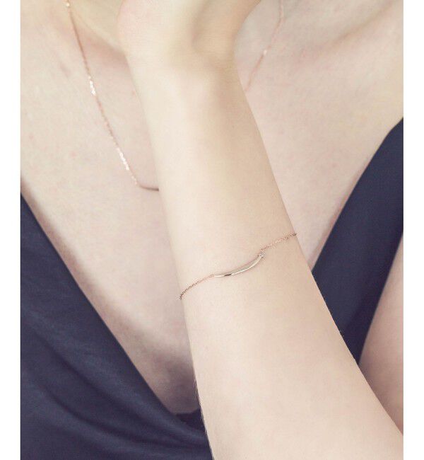 ete「K10MPG ミストピンク ブラウンダイヤモンド ブレスレット」|ブレスレット・バングル|