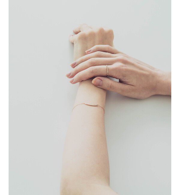 ete「K10MPG ミストピンク ブラウンダイヤモンド ブレスレット」|ブレスレット・バングル|