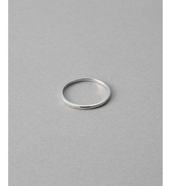 ete「[レイヤード] K10WG ダイヤモンド リング」|リング|