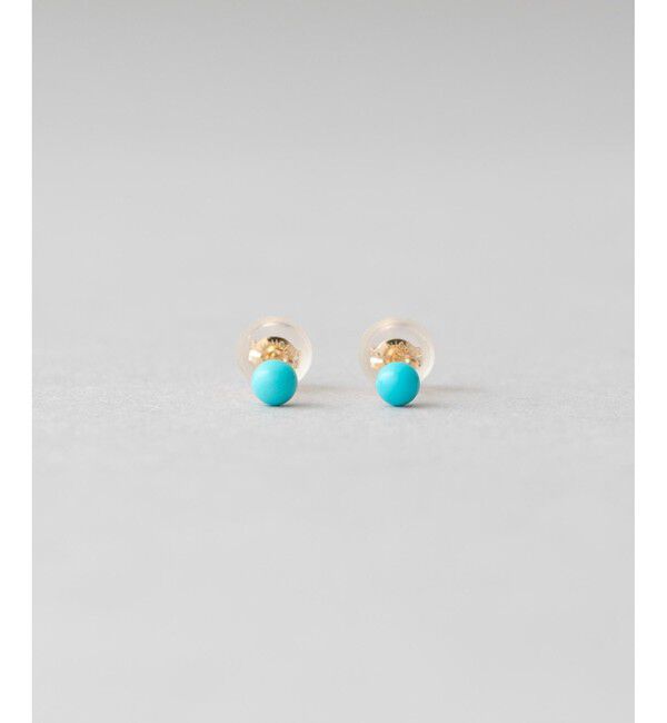 Jouete「K10YG ピアス ターコイズ」|ピアス|イエローゴールド