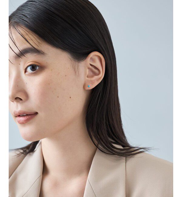 Jouete「K10YG ピアス ターコイズ」|ピアス|