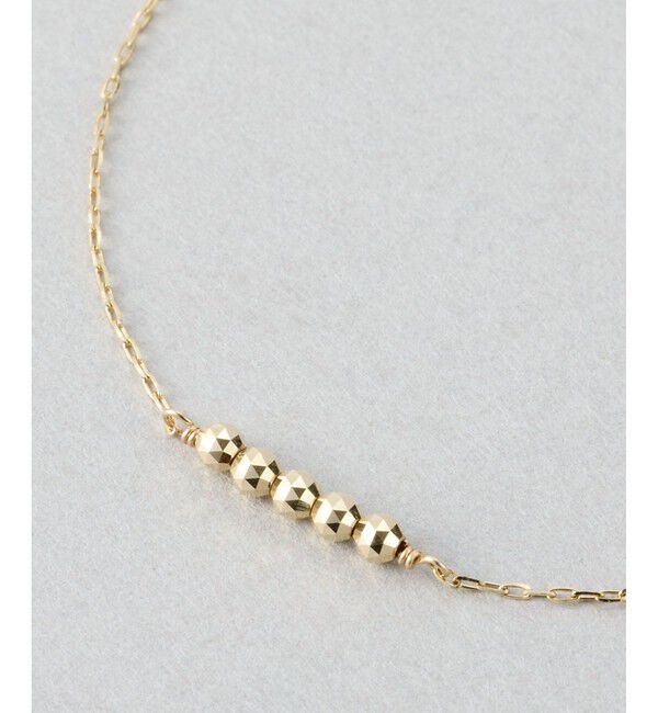 Jouete「K10YG ブレスレット カットボール」|ブレスレット・バングル|