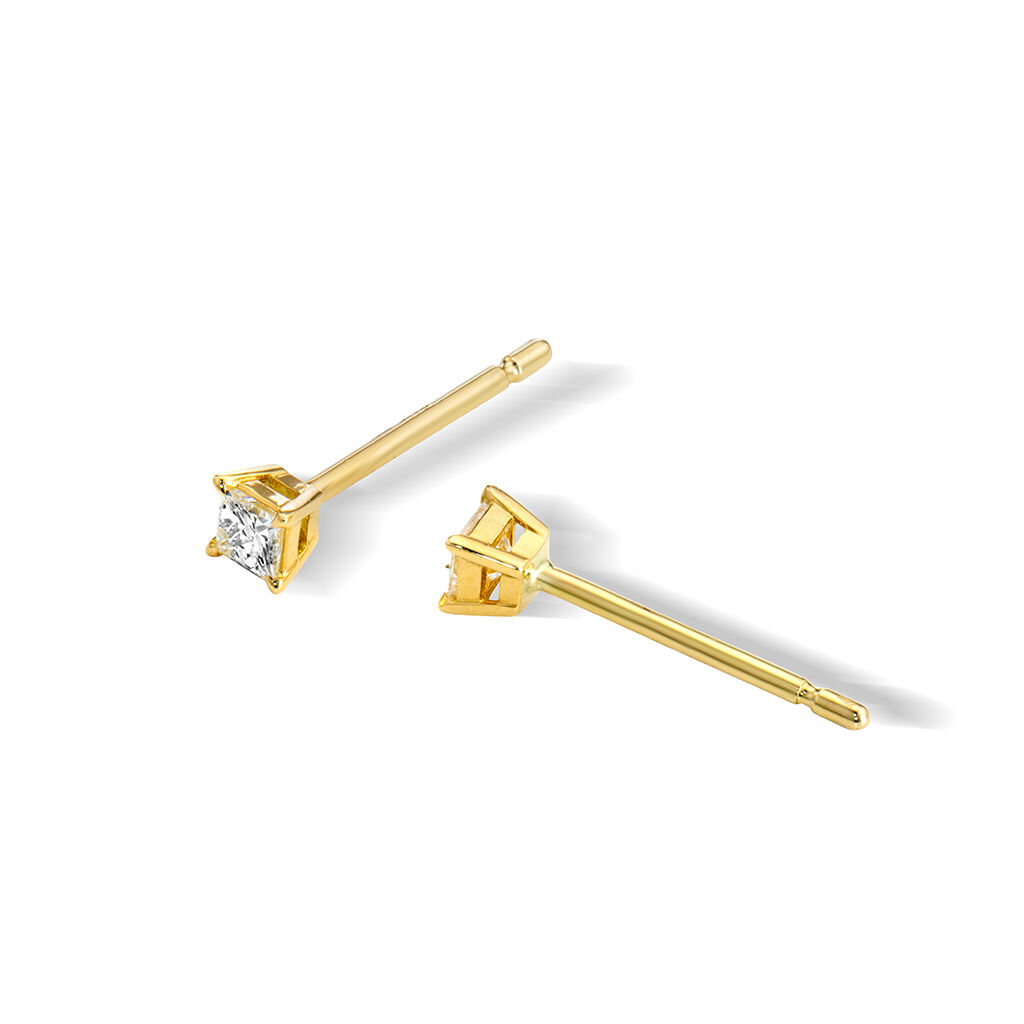 STAR JEWELRY「PRINCESS CUT DIAMONDS」|ピアス|