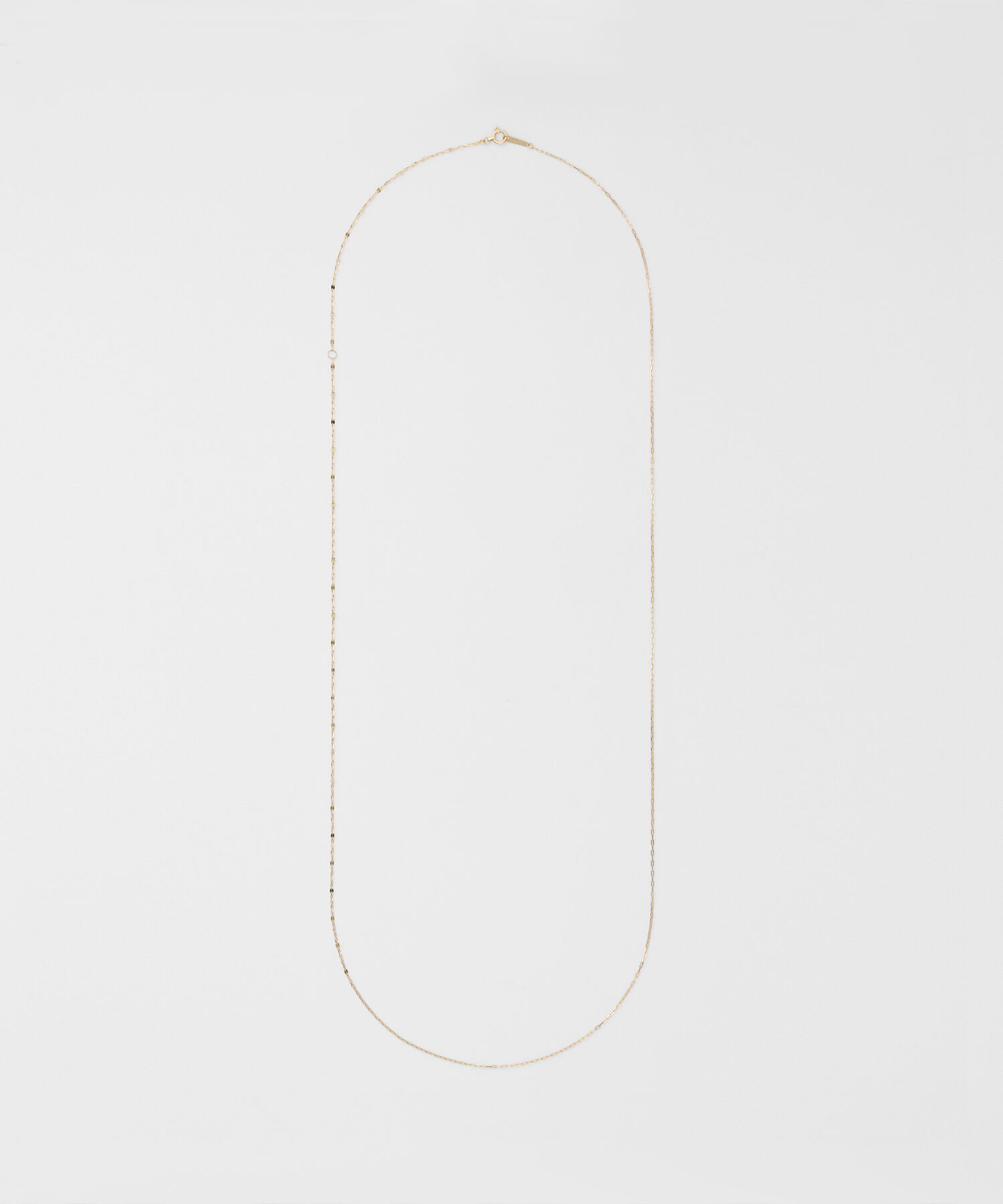 agete「K10ネックレスチェーン（70cm）」|ネックレス|イエロー