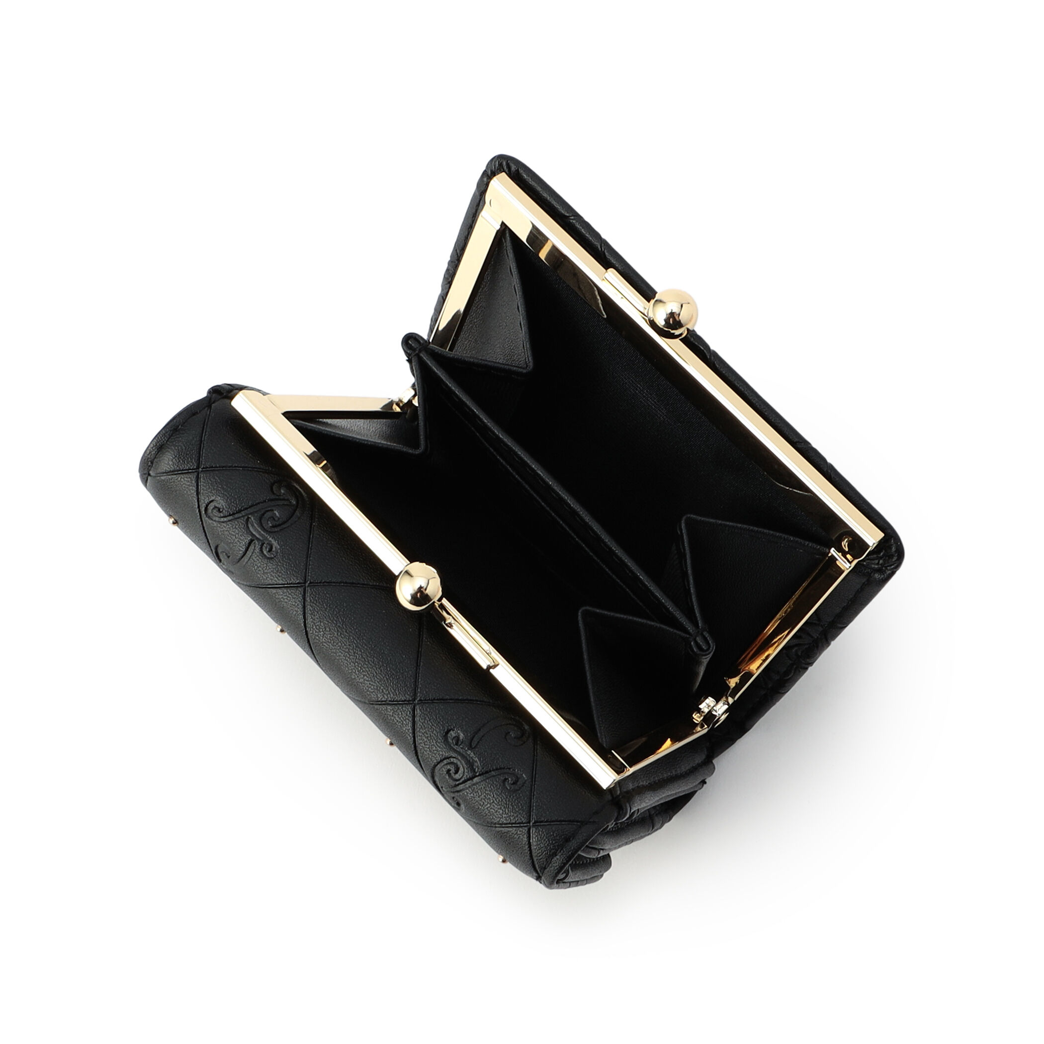 PAUL&JOE「口金ミニ財布／ロゴエンボス」|財布|