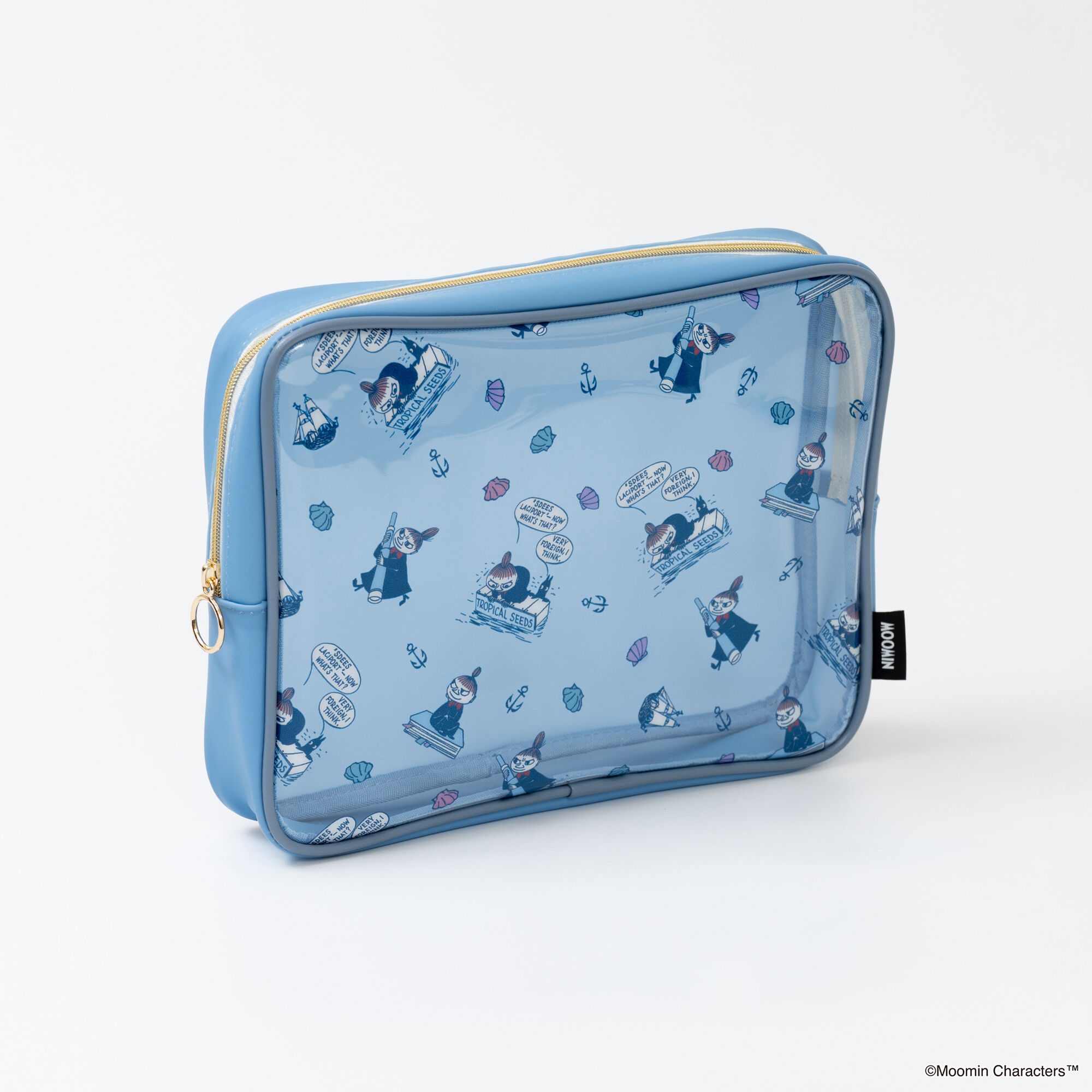  「MOOMIN PATTERN PVC  マルチポーチ」|ポーチ|BLU