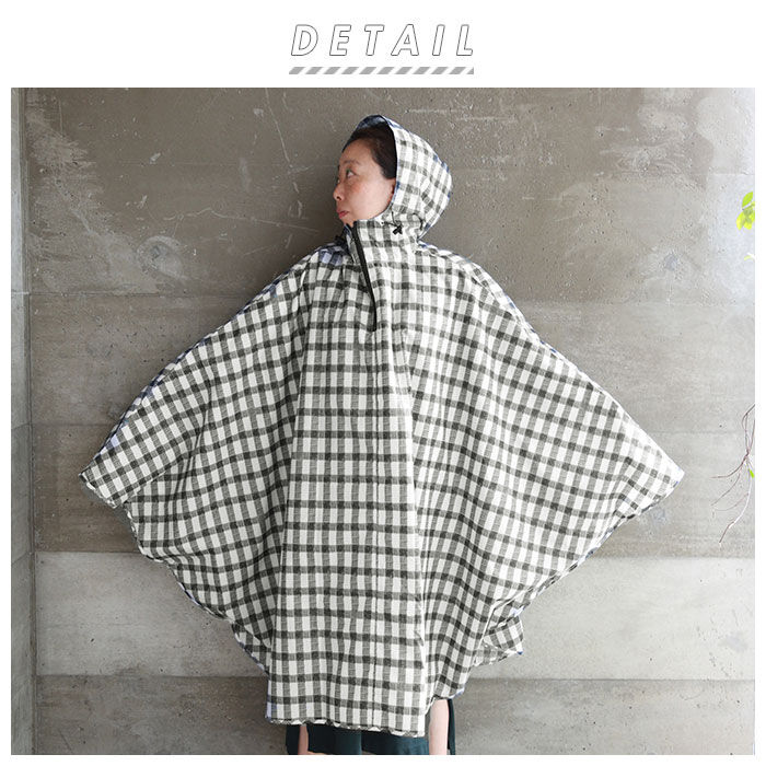 BACKYARD FAMILY「レインコート ポンチョ レディース 通販 レインポンチョ カッパ 雨具 FREE フリーサイズ」|レインコート|