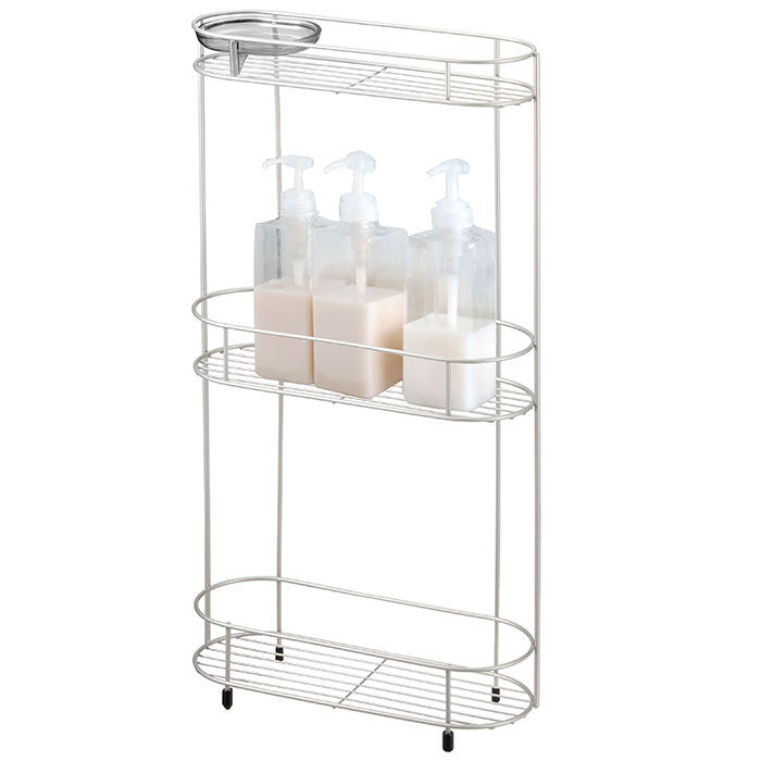 BACKYARD FAMILY「シャンプーラック ステンレス 通販 3段  ワイド ボトルラック バスラック バスカウンター」|その他|