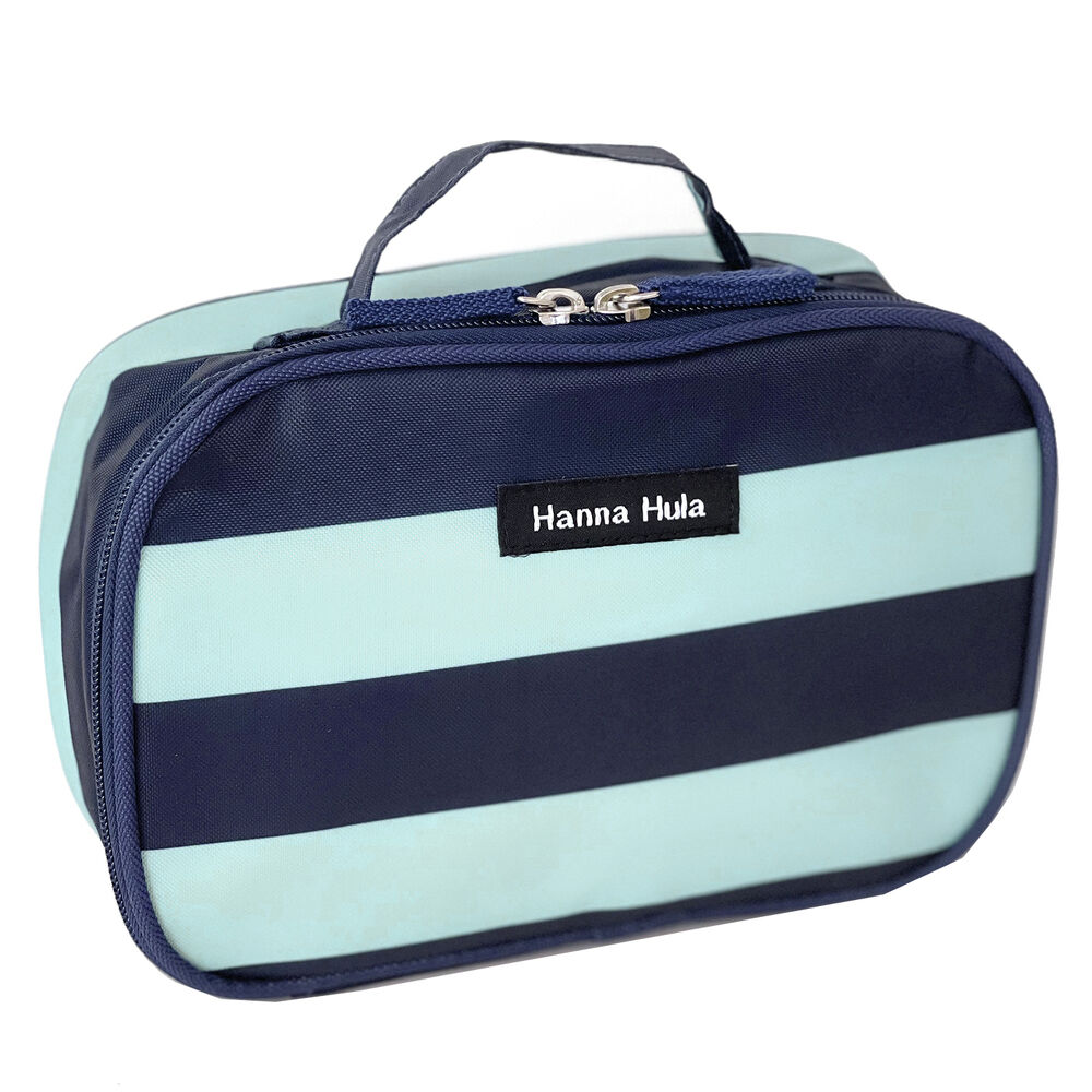 BACKYARD FAMILY「おむつポーチ hanna hula ハンナフラ 通販 おしゃれ かわいい はっ水加工 撥水加工」|ポーチ|ブルー1