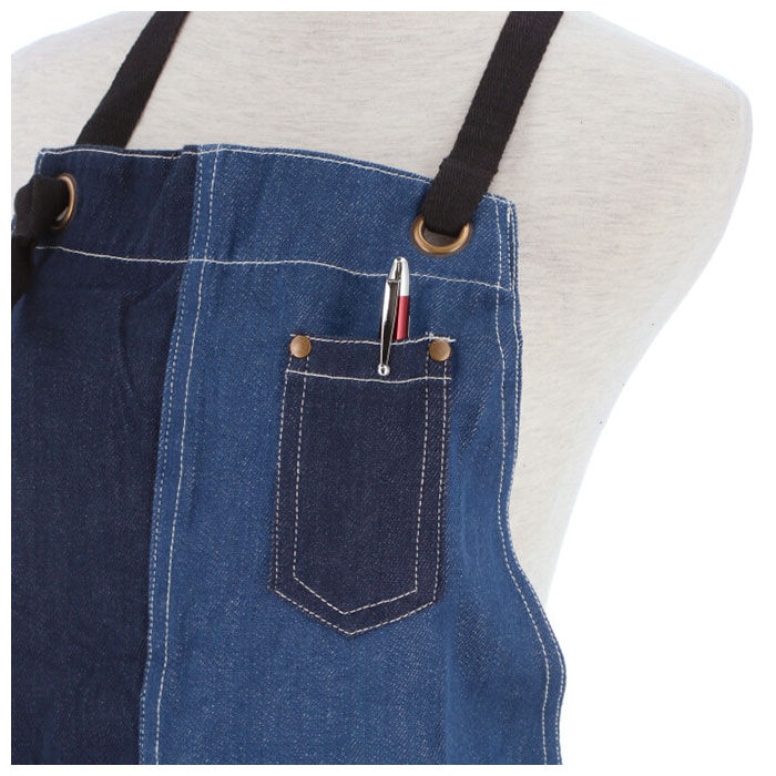 BACKYARD FAMILY「デニム生地 エプロン 通販 ロングタイプ ワークエプロン ワークウェア カフェエプロン 簡単 脱着」|食器・キッチングッズ|
