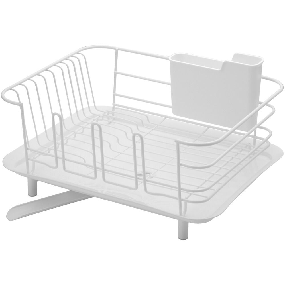 BACKYARD FAMILY「水切りラック コンパクト 通販 ディッシュドレイナー レギュラーサイズ 水切りかご 水切り」|食器・キッチングッズ|ホワイト1