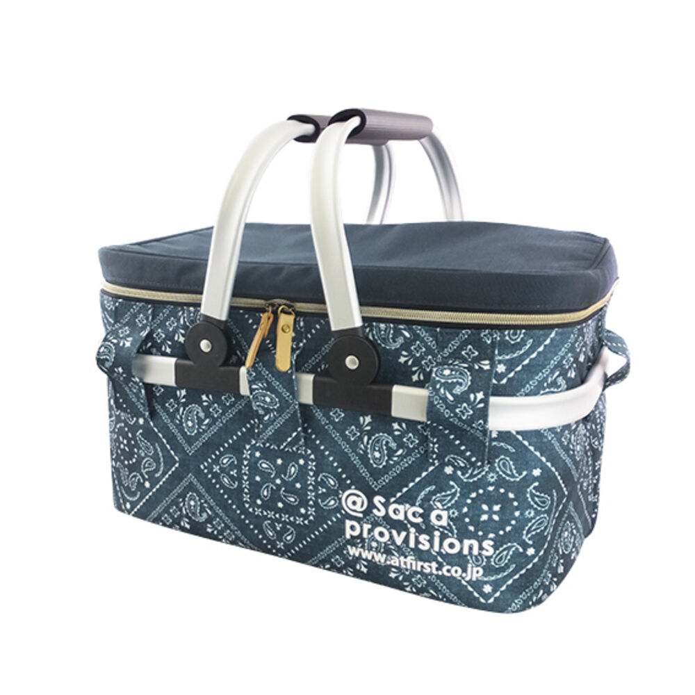 BACKYARD FAMILY「レジカゴ バッグ 保冷 通販 保冷バッグ 大容量 ピクニックバスケット おしゃれ 保冷バスケット」|その他|ブルー2
