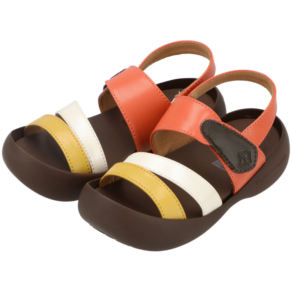 BACKYARD FAMILY「サンダル キッズ 通販 子供 子供サンダル 軽量 可愛い ブランド リゲッタ 歩きやすい靴」|サンダル|オレンジ1