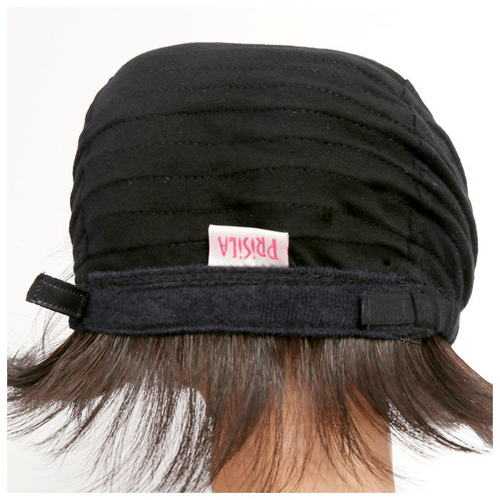 BACKYARD FAMILY「プリシラ ウィッグ 通販 ショート 帽子 フルウィッグ 耐熱 黒髪 可愛い 着脱簡単 女性 ボブ」|ヘアスタイリング|