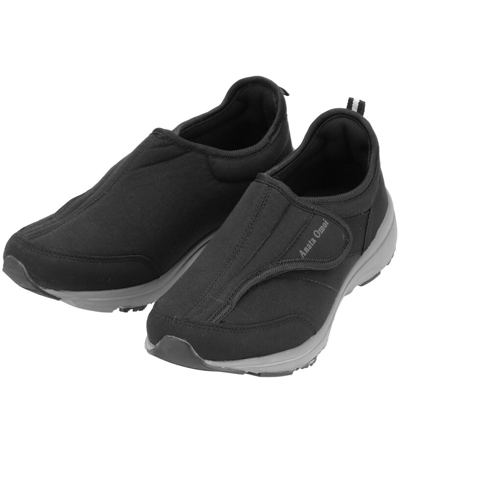 BACKYARD FAMILY「スニーカー レディース 通販 履きやすい 歩きやすい 幅広 ゆったり 滑り止め すべり止め」|スニーカー|ブラック1