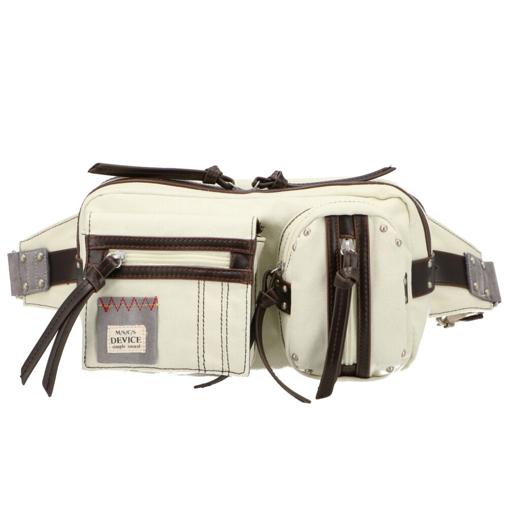 BACKYARD FAMILY「ウエストバッグ メンズ 通販 大容量 釣り バイク ボディバッグ 大きめ ウエストポーチ 斜めがけ」|ショルダー・メッセンジャー|ベージュ2