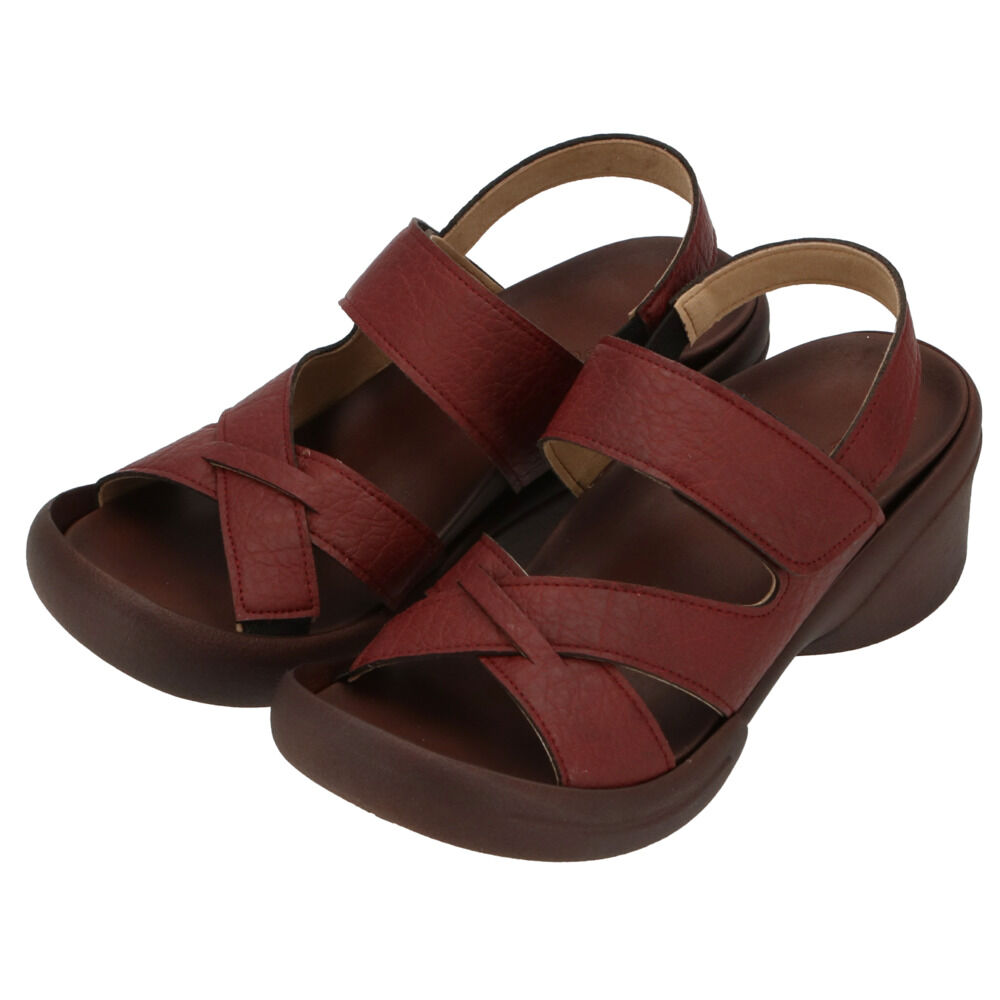 BACKYARD FAMILY「サンダル レディース 履きやすい 通販 歩きやすい おしゃれ ブラック 黒 幅広 甲高 ブランド」|サンダル|ブラウン4