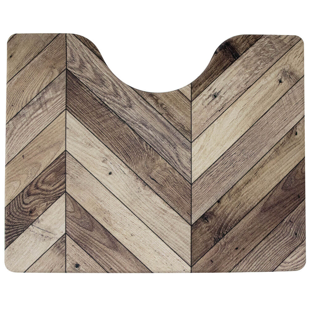 BACKYARD FAMILY「トイレマット おしゃれ 拭ける 通販 40cm 50cm pvcマット 40センチ 50センチ 約」|トイレタリー・ランドリーグッズ|ブラウン1