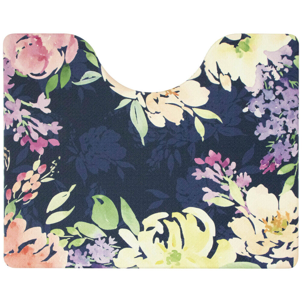 BACKYARD FAMILY「トイレマット おしゃれ 拭ける 通販 40cm 50cm pvcマット 40センチ 50センチ 約」|トイレタリー・ランドリーグッズ|ブルー2