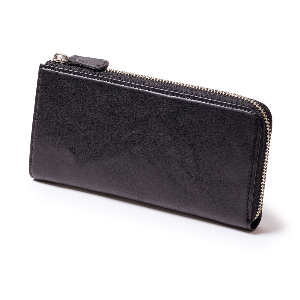 BACKYARD FAMILY「長財布 メンズ ラウンドファスナー 通販 ブランド INNFITH インフィス AMANDA」|財布|ブラック1