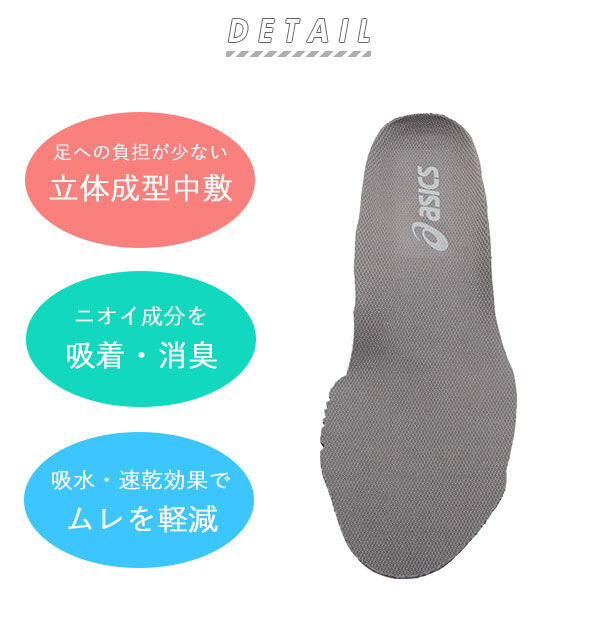 BACKYARD FAMILY「アシックス インソール 通販 メンズ レディース 中敷き スニーカー 安全靴 作業用靴用 衝撃吸収」|その他|