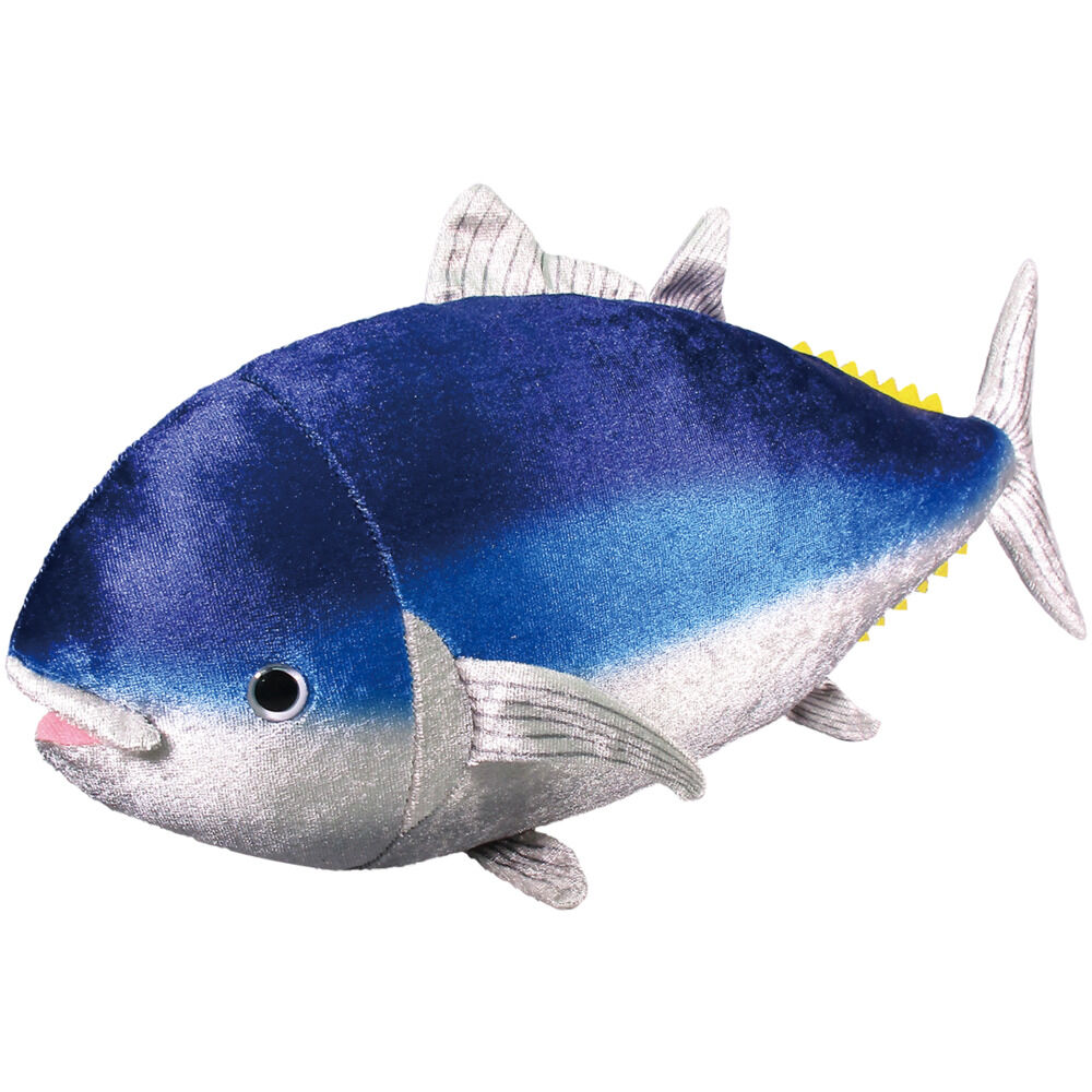 BACKYARD FAMILY「ぬいぐるみ 動く 魚 通販 さかな お魚 サカナ 音で動く 音に反応 音センサー 音声認識」|フィギュア・ホビー|ブルー1