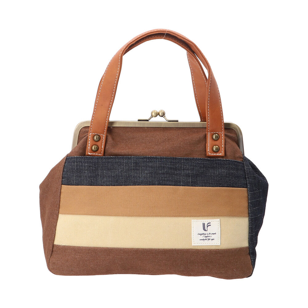 BACKYARD FAMILY「ショルダーバッグ レディース 斜めがけ 大人 2way 通販 ショルダーバック がま口 バッグ」|ショルダー・メッセンジャー|ブラウン1