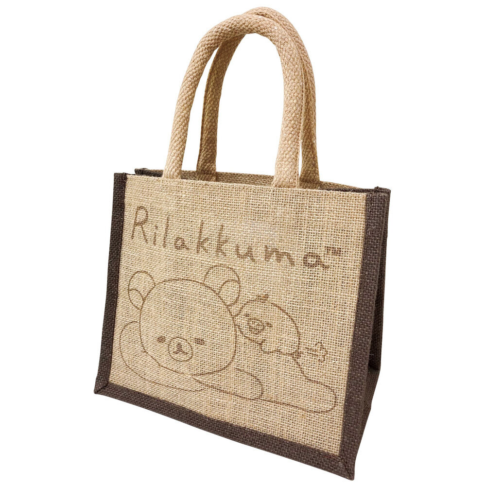 BACKYARD FAMILY「キャラクター ランチバッグ M ランチバック 通販 ジュートマイバッグ お弁当入れ トート」|トートバッグ|ブラウン2