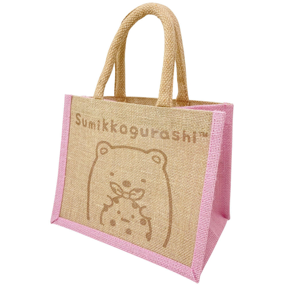 BACKYARD FAMILY「キャラクター ランチバッグ M ランチバック 通販 ジュートマイバッグ お弁当入れ トート」|トートバッグ|ピンク1