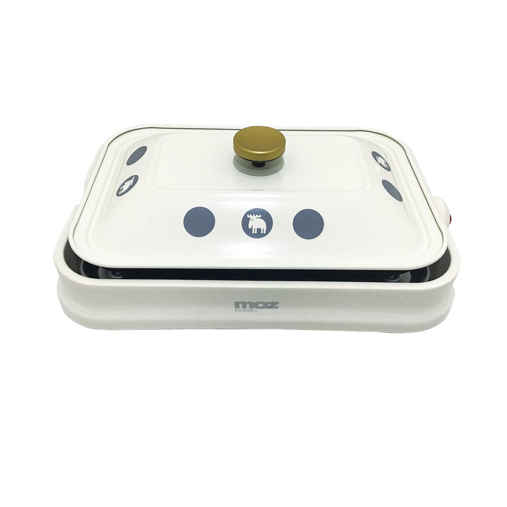 moz「moz モズ ホットプレート EF-LC32 楽天 かわいい 平面 焼肉 たこ焼きプレート」|その他|ホワイト1