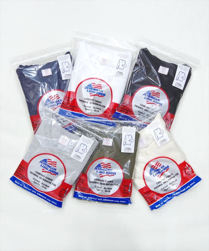 BACKYARD FAMILY「JEMORGAN パックTシャツ 通販 JC189-52S ワッフル ロンT サーマル」|Tシャツ・カットソー|