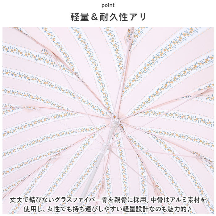 BACKYARD FAMILY「ニフティカラーズ 長傘 通販 nifty colors 傘 レディース 手開き 58cm 雨傘」|傘|