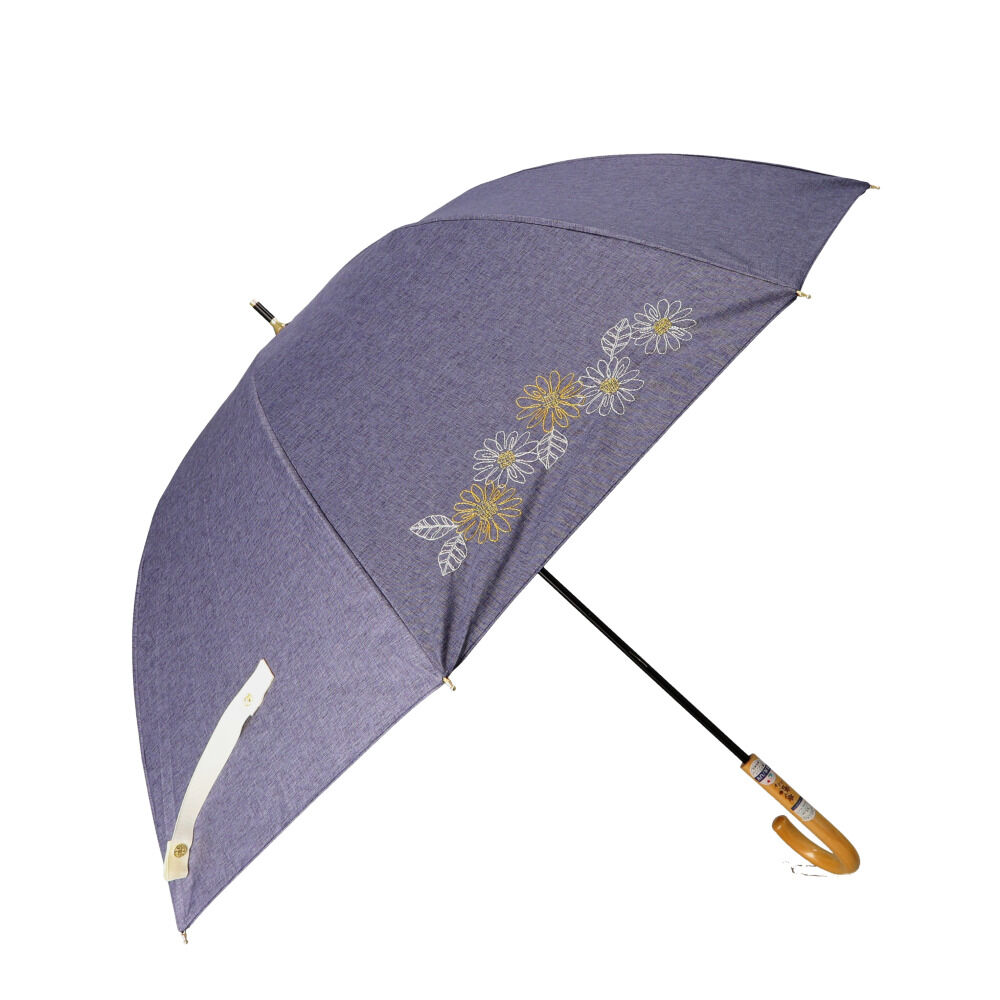 BACKYARD FAMILY「傘 レディース 大人 通販 長傘 55cm 晴雨兼用 かさ カサ 雨傘 日傘 晴雨兼用傘」|傘|ブルー3