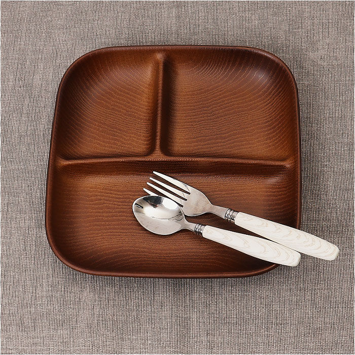 BACKYARD FAMILY「NH home 木目 ワンプレート 好評 お皿 皿 おさら 仕切り皿 木目食器 木目ワンプレート」|食器・キッチングッズ|