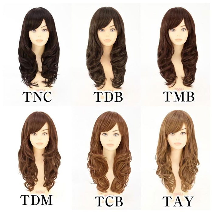 BACKYARD FAMILY「プリシラ ウィッグ フルウィッグ 通販 ロング 自然 セミロング ミディアム 黒髪 カール かつら」|ヘアスタイリング|