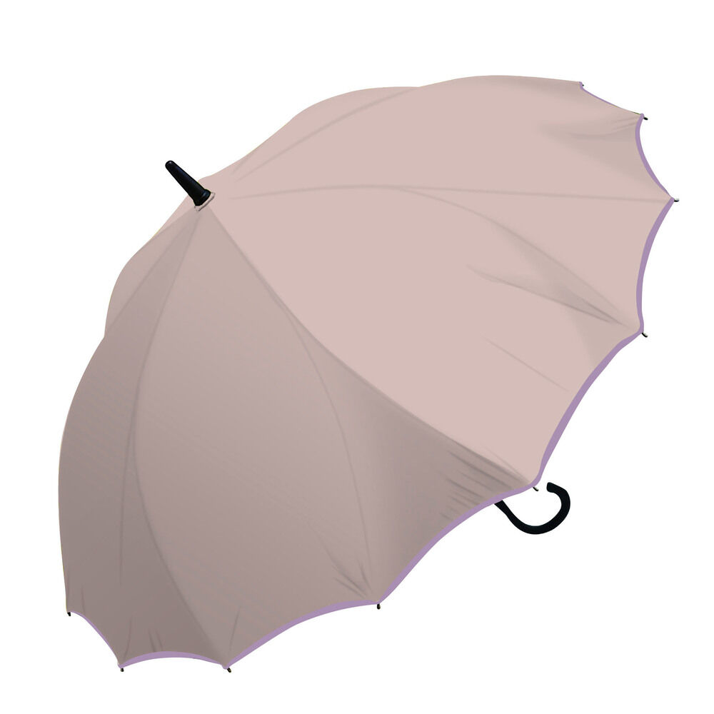BACKYARD FAMILY「耐風傘 レディース 大きめ 通販 長傘 雨傘 耐風骨 16本骨 ジャンプ傘 かさ 長がさ 65cm」|傘|ピンク1
