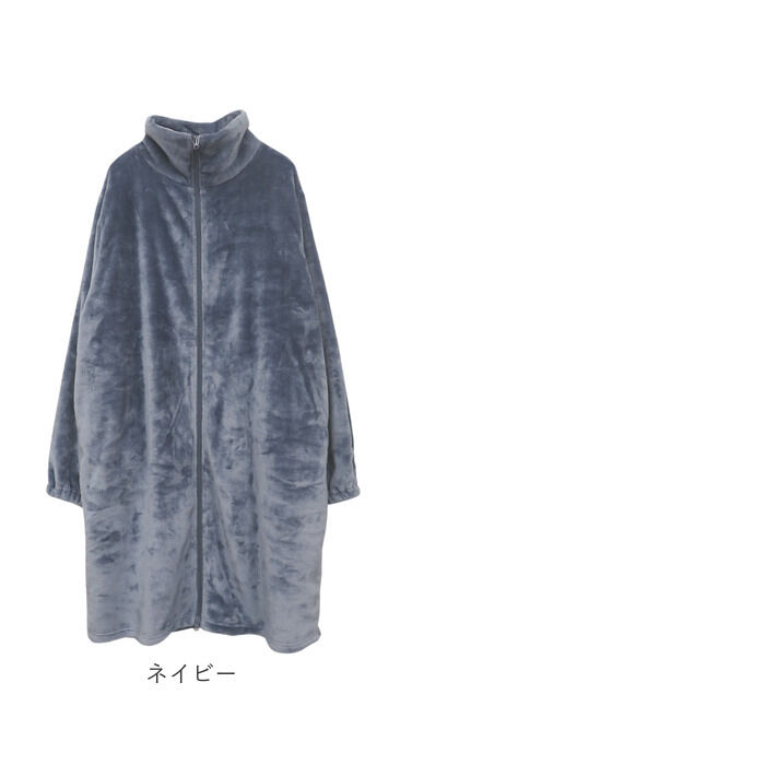 BACKYARD FAMILY「グロリア ジップアップローブ 通販 ジップアップ ローブ ナイトガウン ルームウェア 部屋着」|ルームウェア|